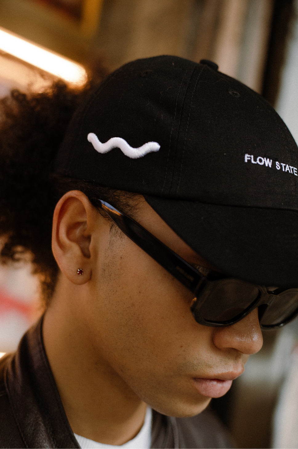 FLOW STATE OF MIND CAP BLACK