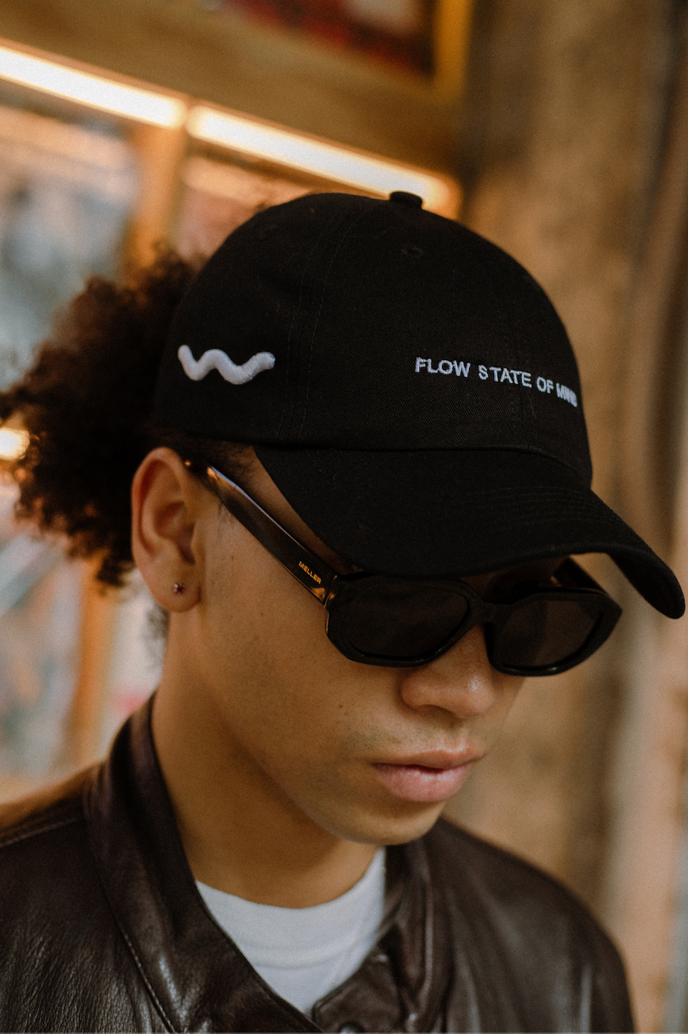 FLOW STATE OF MIND CAP BLACK