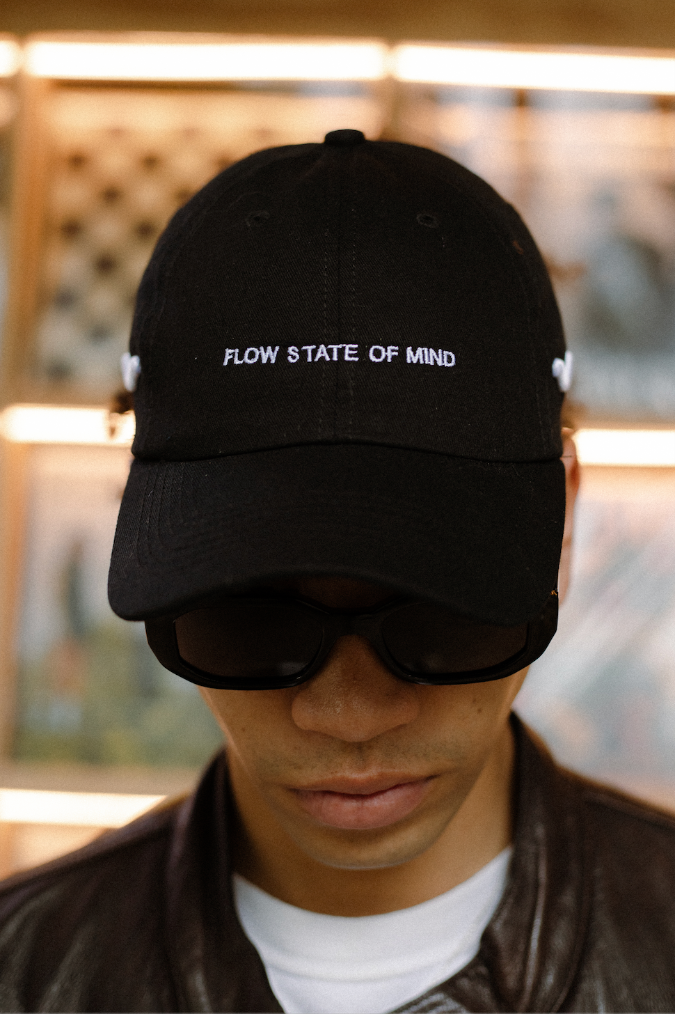 FLOW STATE OF MIND CAP BLACK