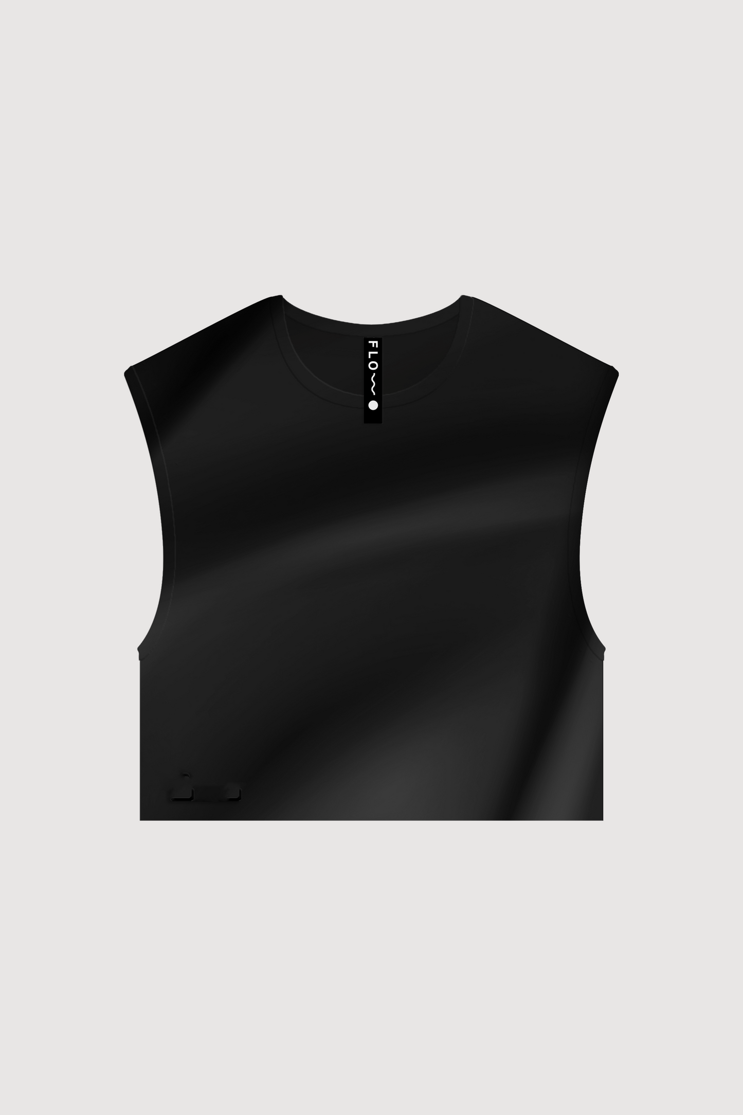 SLEEVELESS CROP TOP BLACK