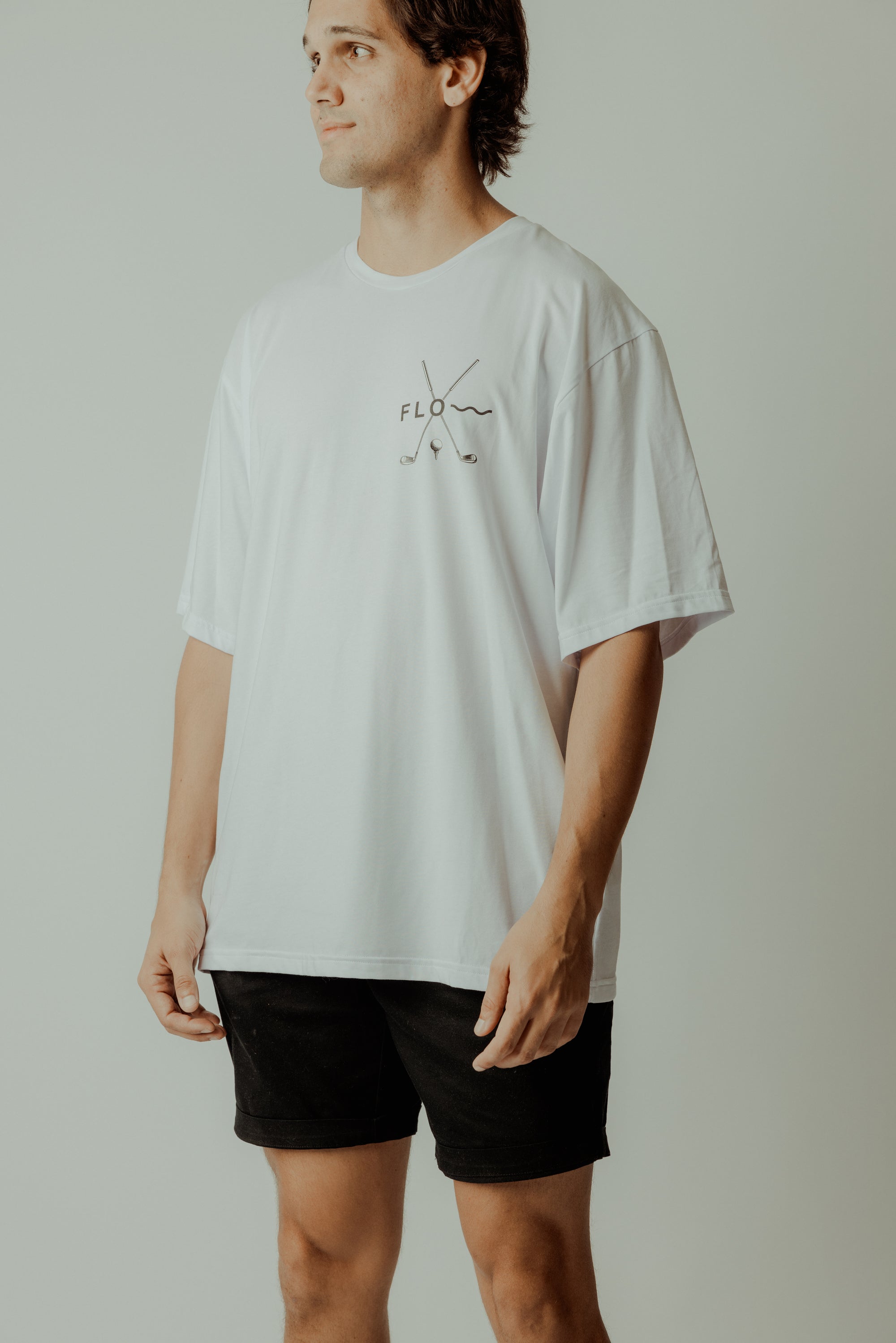 GOLF CLOVES TEE WHITE