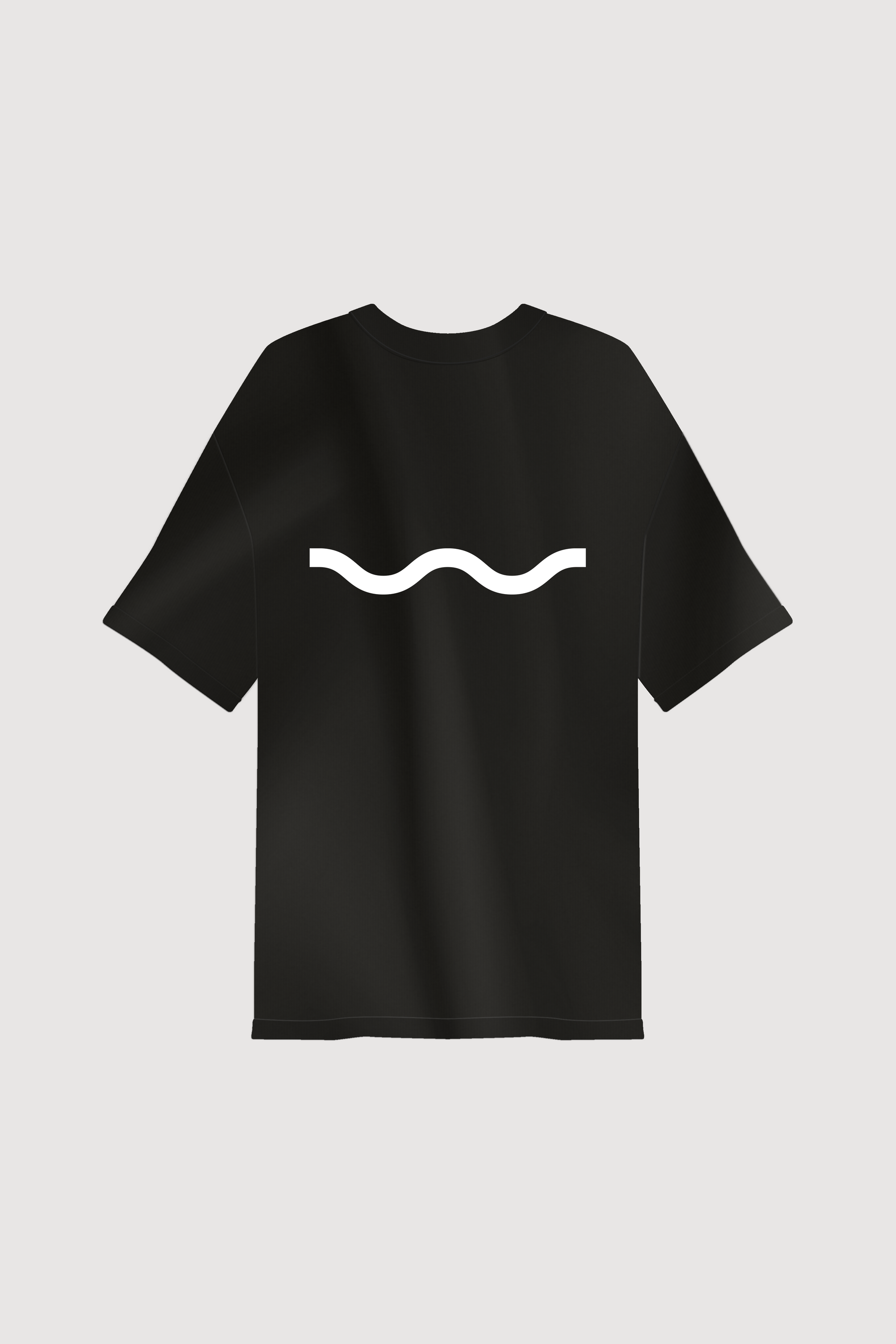 LESS THINKING MORE FLOW TEE BLACK