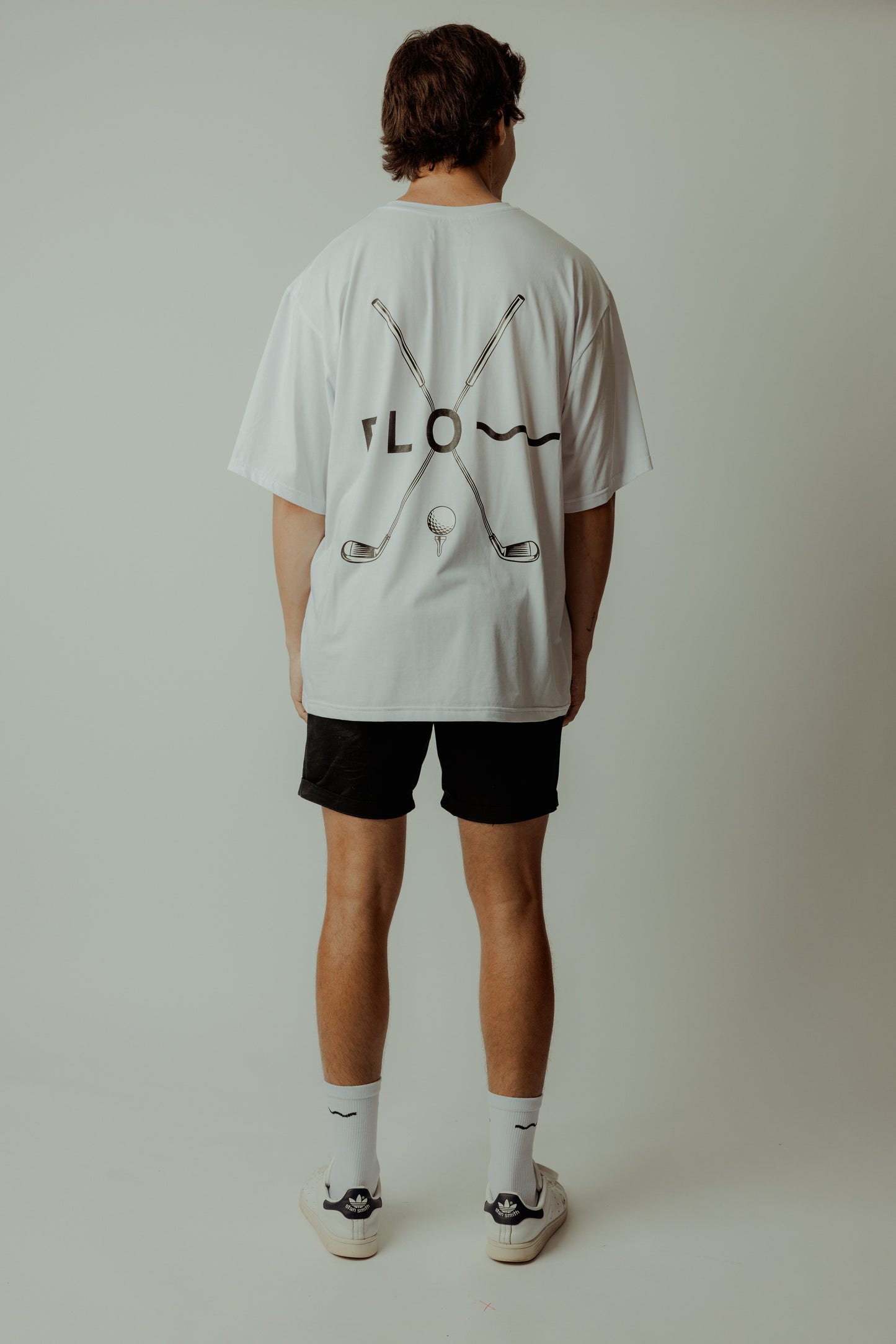 GOLF CLOVES TEE WHITE