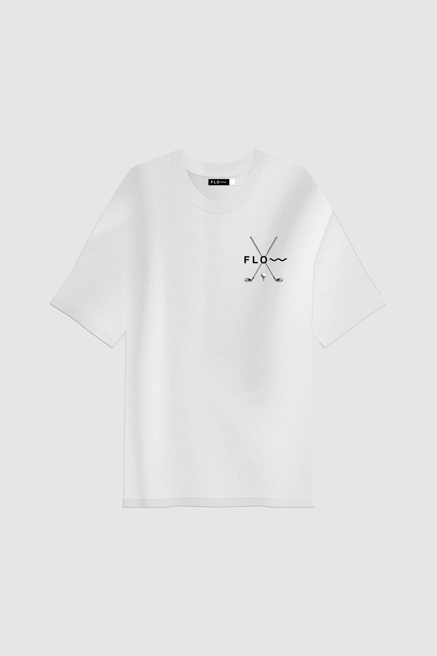 GOLF CLOVES TEE WHITE