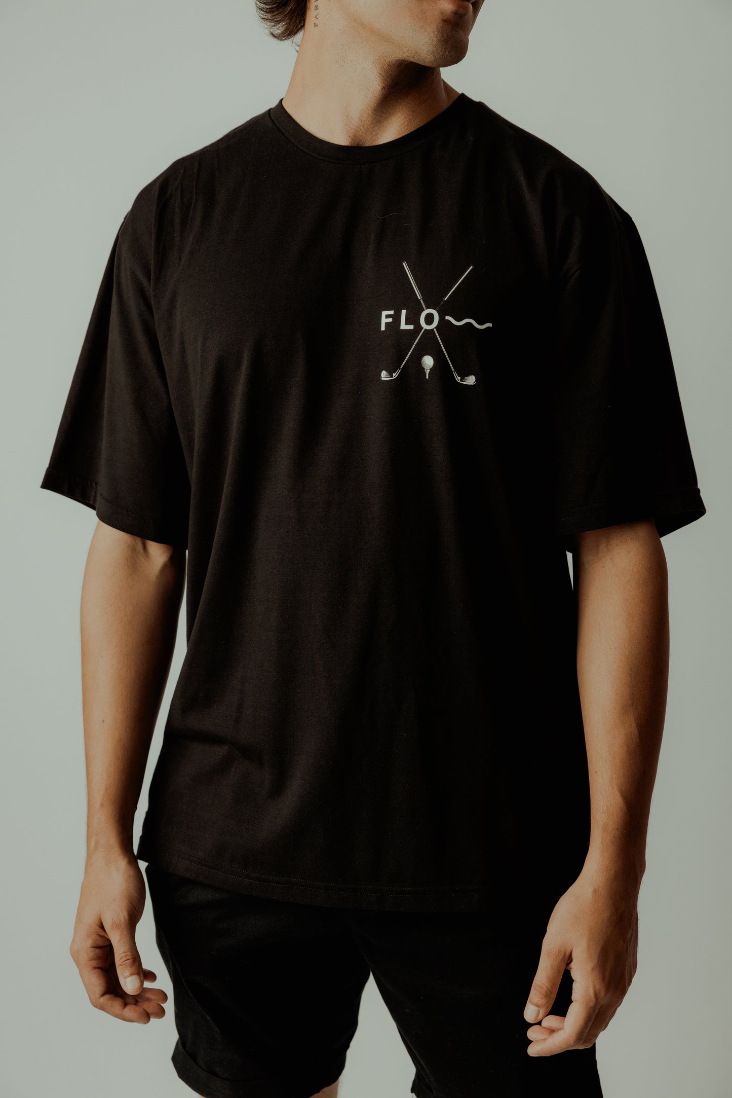 GOLF CLOVES TEE BLACK