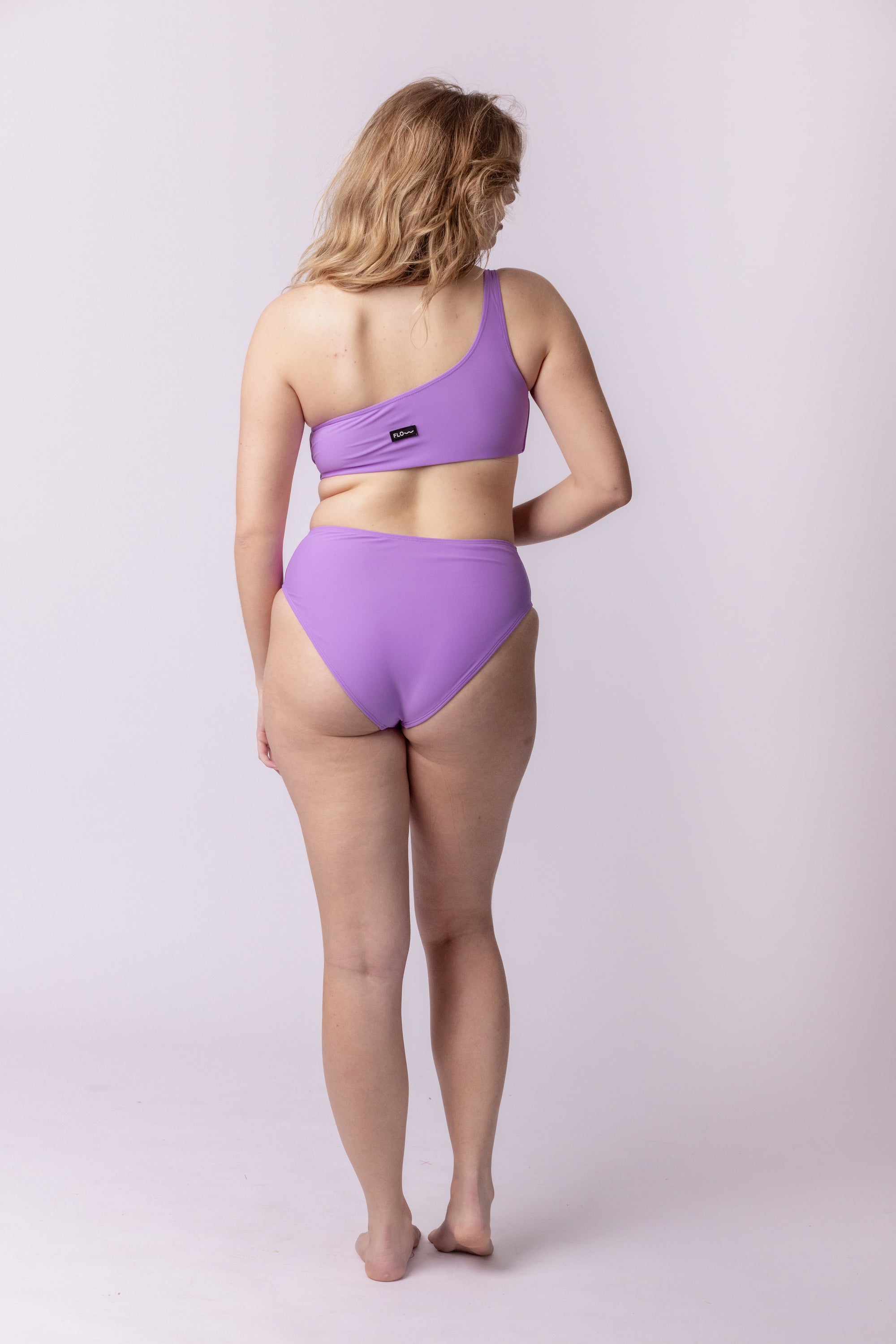 ONE SHOULDER SWIMSUIT LILAC