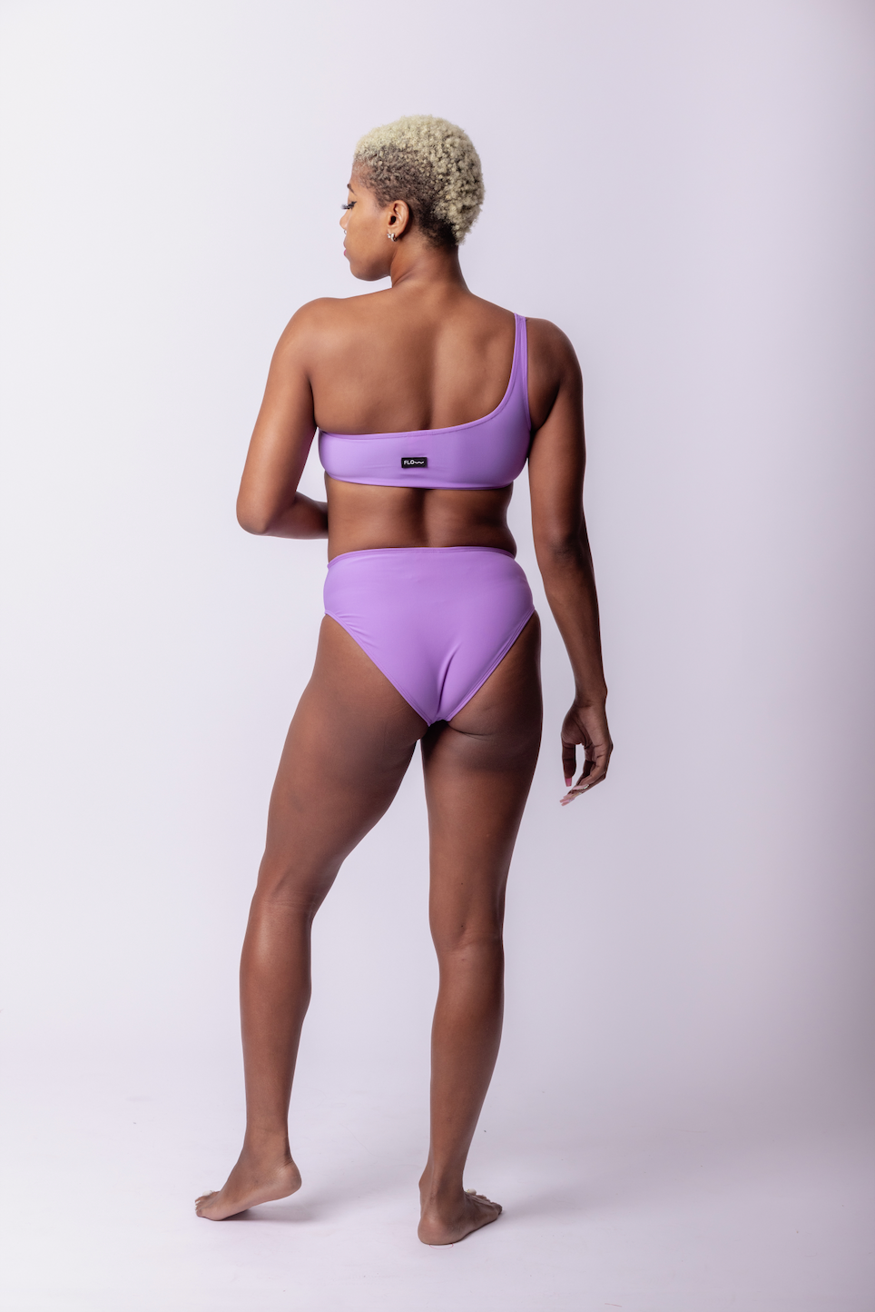 ONE SHOULDER SWIMSUIT LILAC