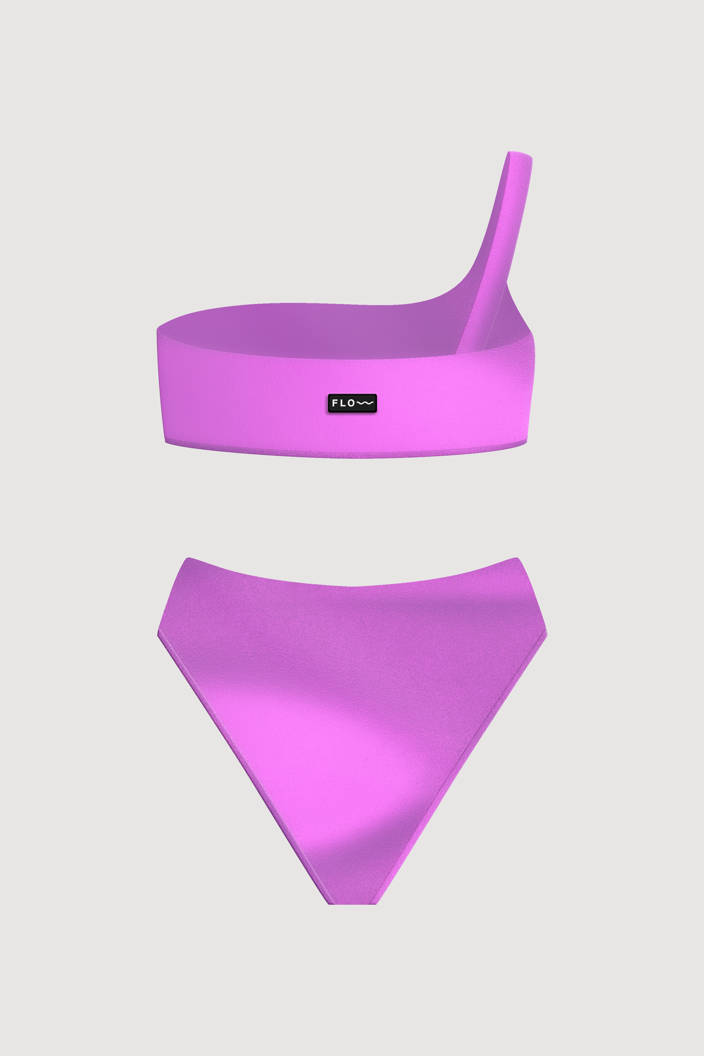 ONE SHOULDER SWIMSUIT LILAC