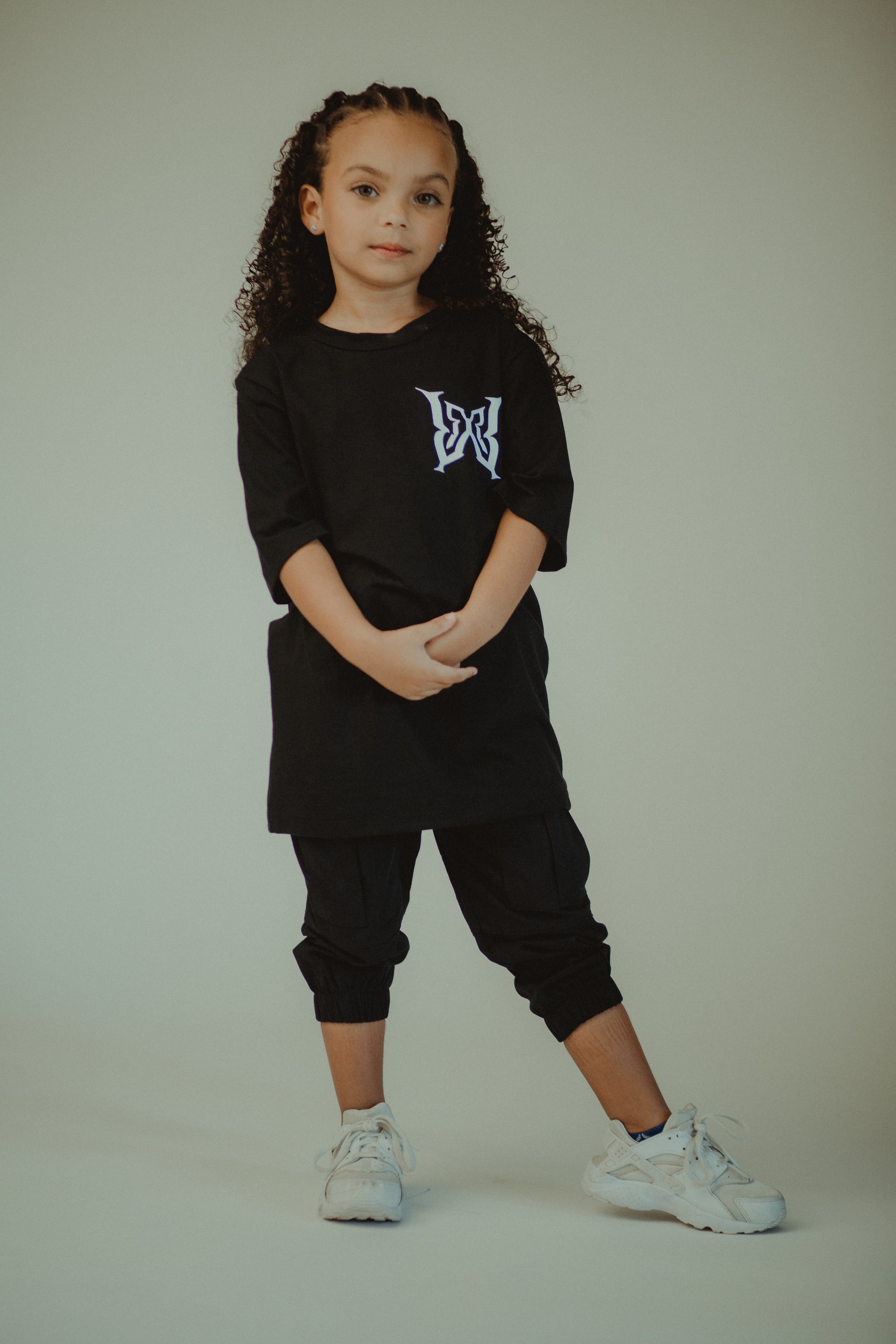 KIDS FLOW EFFECT TEE BLACK